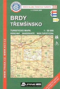 Brdy - Třemšínsko - mapa KČT č.35 - 1:50t