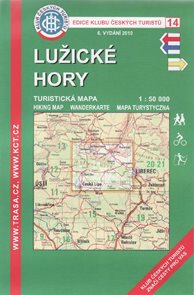 Lužické hory - mapa KČT č.14 - 1:50t