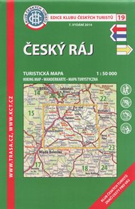 Český ráj - mapa KČT č.19 - 1:50t