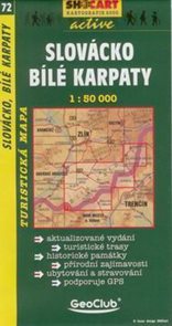 Slovácko - Bílé Karpaty - mapa SHc72 - 1:50t