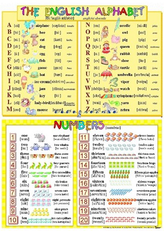 Levně The English Alphabet/ Numbers
