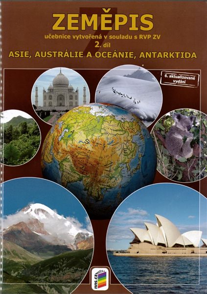 Zeměpis 7.r. ZŠ 2. díl - Asie, Austrálie a Oceánie, Antarktida - Svatoňová Hana - A4, brožovaná