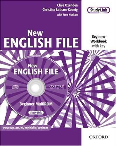 New English File beginner Workbook with key + MultiROM - Oxenden C., Latham-Koenig Ch. - 218x276 mm, sešitová