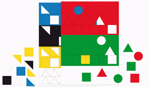 Matematika se Čtyřl&#237;stkem 1 - sada př&#237;loh Geometrick&#233; tvary