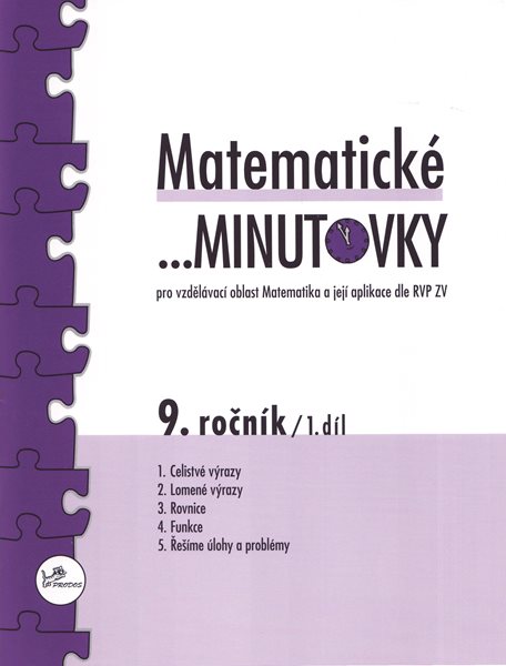 Matematické minutovky 9.ročník - 1.díl - Mgr. Miroslav Hricz - 200x260mm