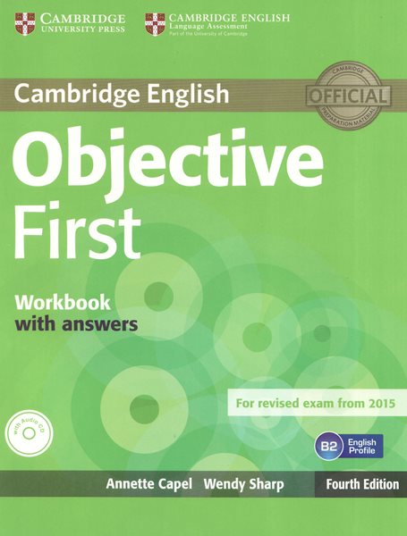 Objective First Workbook with answers /B2/ - 4. vydání - Capel A., Sharp W. - A4, brožovaná