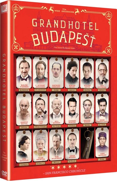 DVD Grandhotel Budapešť - Wes Anderson - 13x19