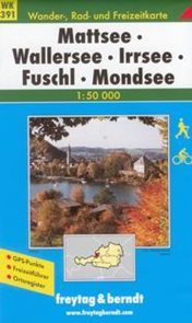 Mattsee, Wallersee, Irrsee, Fuschl, Mondsee - mapa WK391 - 1:50t /Rakousko/