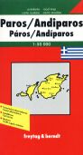 Řecko - Paros, Antiparos - map