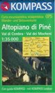 Altopiano di Piné, Val di Cembra, Val dei Mocheni - mapa Kompass č.075 -1:35t /Itálie/
