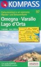 Omegna, Varallo, Lago dOrta - mapa Kompass č.97 - 1:50t /Itálie/