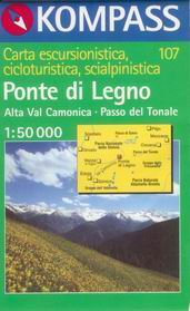 Ponte di Legno - mapa Kompass č.107 - 1:50t /Itálie/