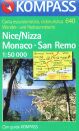 Nice, Monaco, San Remo - mapa Kompass č.640 - 1:50t /Francie/