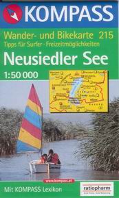 Neusiedler See /Neziderské jezero/ - mapa Kompass č.215 - 1:50t /Rakousko,Maďarsko/