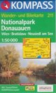 Donauauen NP, Wien, Bratislava, Neusiedl am See - mapa Kompass č.211 - 1:50t /Rakousko,Slovensko/