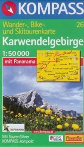 Karwendelgebirge - mapa Kompass č.26 - 1:50t /Rakousko,Německo/