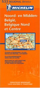 Belgie -  sever, střed - mapa Michelin č.533 - 1:200 000