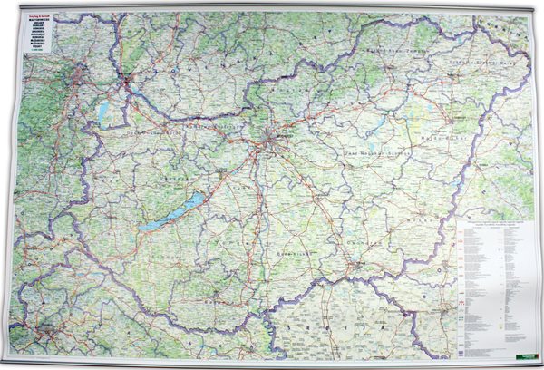 Levně Maďarsko -FR- nást. mapa /papír/ - 139x99 cm