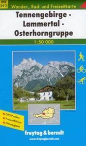 Tennengebirge, Lammertal, Osterhorngruppe - mapa WK392 - 1:50t /Rakousko/