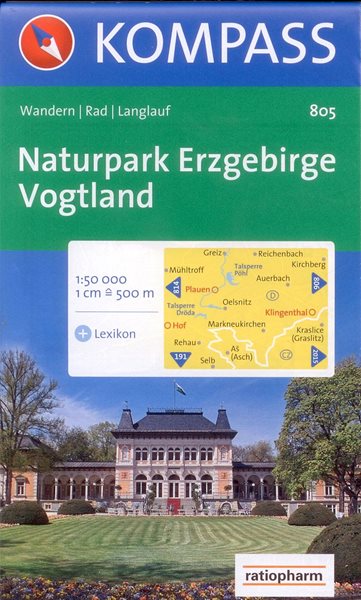 Erzebirge, Vogtland - mapa Kompass č. 805 1:50 000 /Německo/