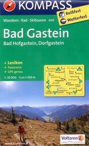 Badgastein, Bad Hofgastein, Dorfgastein - mapa Kompass č.040 - 1:35 000 /Rakousko/