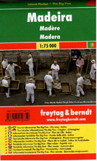 Madeira - minimapa Freytag - 1:75 000 /Portugalsko/ - 90x150mm - složená