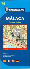 Málaga - plán Michelin - 1:10 000 /Španělsko/