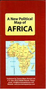 Afrika - mapa politick&#233;ho rozdělen&#237; - 1:10 000 000