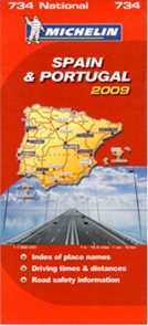 Španělsko, Portugalsko - mapa Michelin č.734 - 1:1 000 000