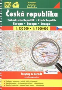 Česká republika - autoatlas Freytag - 1:150 0000 + Evropa 1:4 000 000