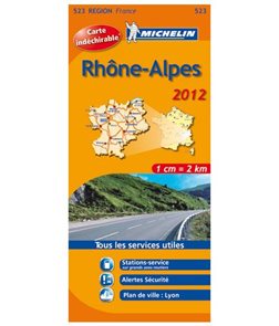 Francie - Rhone-Alpes - mapa Michelin č.523 - 1:200 000