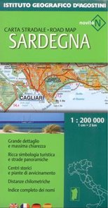 Itálie - Sardinie - mapa DeAgostini - 1:200 000