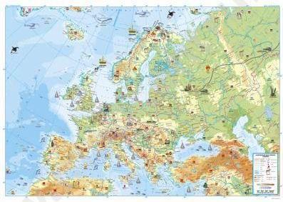 mapa evropy Dětská mapa Evropy   nástěnná mapa   SEVT.cz mapa evropy
