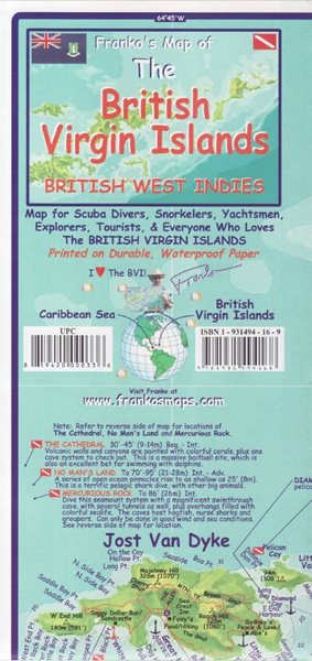 The British Virgin Islands Franko´s map