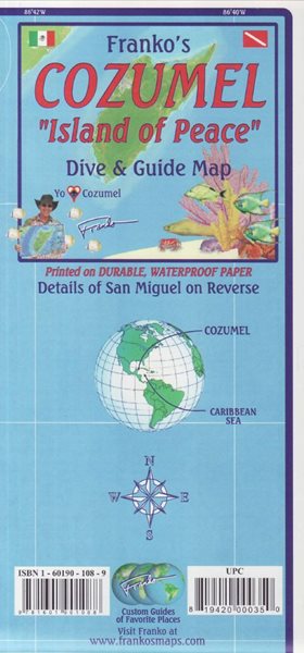 Conzumel Dive and Guide Map