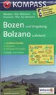Mapa Bozen, Bolzano Kompass 1: 50 tis.