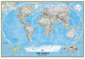 Svět - nástěnná politická mapa Classic 185x122 cm