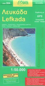 Řecko Lefkada turistick&#225; mapa 1: 50 000