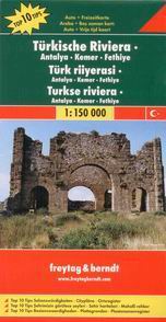 Turecko - rivi&#233;ra -z&#225;pad- mapa Freytag - 1:150 000