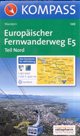 Europaischer Fernwanderweg E5 - Teil Nord - mapa Kompass č.120 - 1:50 000 /Německo,Rakousko,Švýcarsk