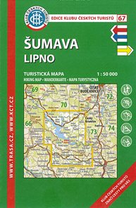 Šumava - LIPNO -mapa  KČT č. 67  1:50 000