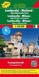 Cyklomapa Lombardie, Milánsko 1:150 000