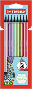 STABILO Pen 68 Vláknový fix - sada 8 barev (nové barvy)