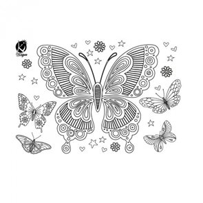 Nažehlovací obrázek A4 - Motýl