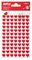Filcové samolepky - červená srdce - 168 ks