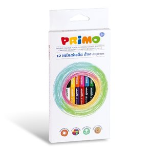 PRIMO pastelky Minabella DUO, 12ks / 24 barev