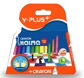 Plastové pastelky HALMA, 12 barev         