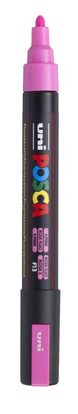 Akrylový popisovač POSCA, PC-5M, 2,5 mm, fluo-růžový