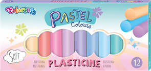 Modelovací hmota Colorino - pastelové odstíny, 12 barev