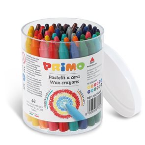 Voskové pastelky PRIMO, 8,8 x 85 mm, 48 ks, mix barev
